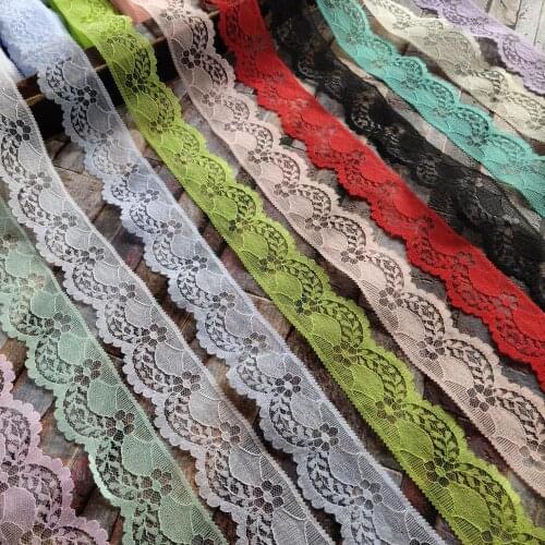 Wholesale Hot! 300 yards 25 Color beautiful 40mm width lace ribbon lace embroidery lace DIY jewelry clothing decoration