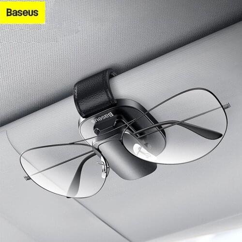 Xiaomi Baseus Car Eyeglass Holder Glasses Storage Clip For Audi Bmw Auto Interior Organize Accessories Car Sunglasses Holder