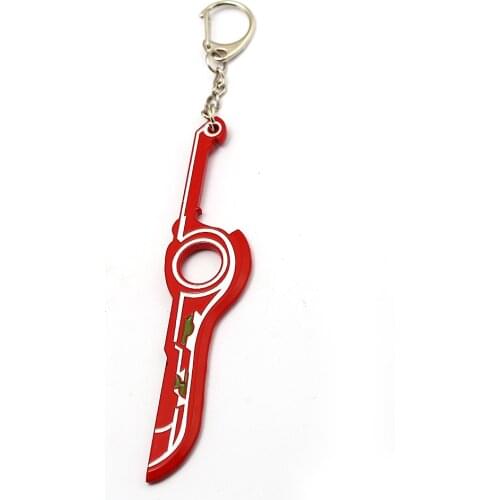 Game Xenoblade Chronicles Monado Weapon Key Chain Men Jewelry car Keychain key Ring Accessories