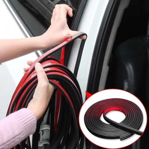 Car Door B Type Waterproof Trim Sound Insulation Seal Strip Stickers for lifan x60 620 520 320 x50 solano smily accessories