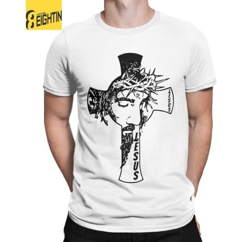 Jesus Judging You T-Shirts Men Christian God Leisure Pure Cotton Tee Shirt Crewneck Short Sleeve T Shirts Adult Clothes