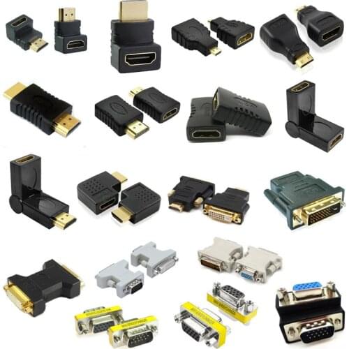 HDMI Connector KIT Screen Display VGA Female To Male To Female Extend Shield Converter For Raspberry Pi LED Connection DIY Toy