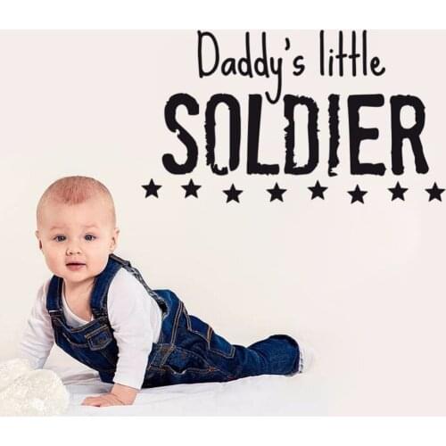Creative Dads soldier Wall Sticker Childrens room Art Applique Living room bedroom Home Decoration Vinyl DIY Wallpaper JG1712
