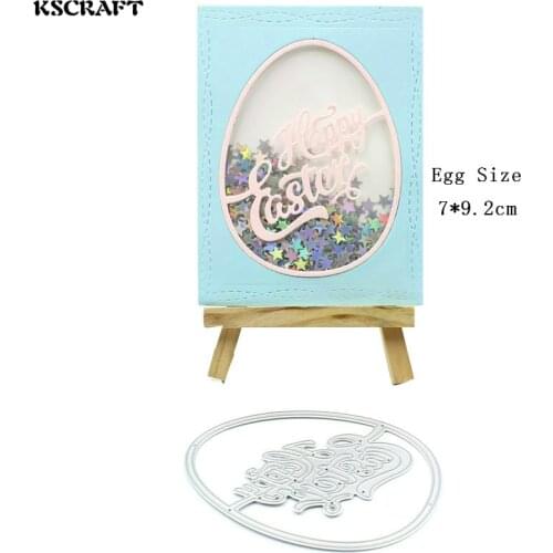 KSCRAFT Happy Easter Metal Cutting Dies Stencils for DIY Scrapbooking/photo album Decorative Embossing DIY Paper Cards