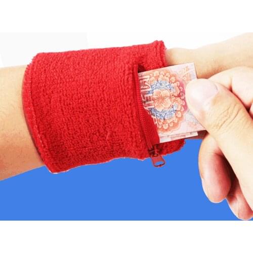 Fitness Sports Zipper Mini Wristband Coin Purse Keys Storage Holder Wrist Bag Wrist Support Pocket Wrist Wallet Pouch