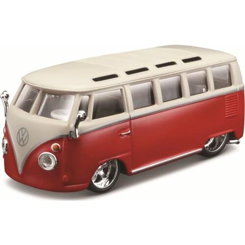 Bburago 1:32 Scale Volkswagen Van Samba Alloy Luxury Vehicle Diecast Cars Model Toy Collection Gift