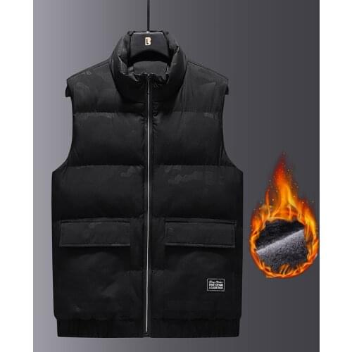 Mens Vests Jackets Sleeveless Warm Casual Thicken Waistcoat