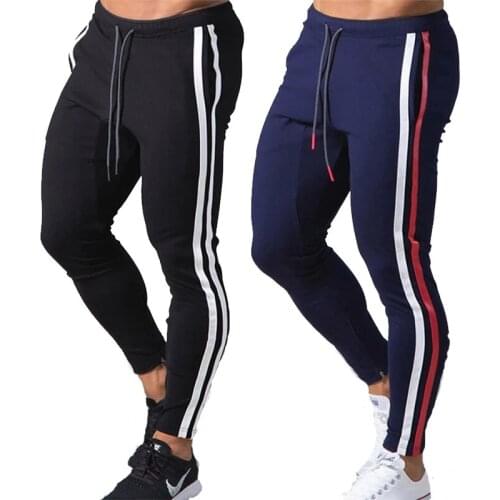 Skinny Joggers Pants Men Running Sweatpants Cotton Track Pants Gym Fitness Sports Trousers Male Bodybuilding Training Bottoms
