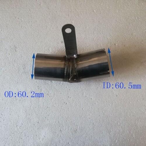 Slip-on For S1000RR S1000 RR 2019 2020 Years Motorcycle Exhaust Muffler Middle Link Pipe 60MM Mid Tube Connector
