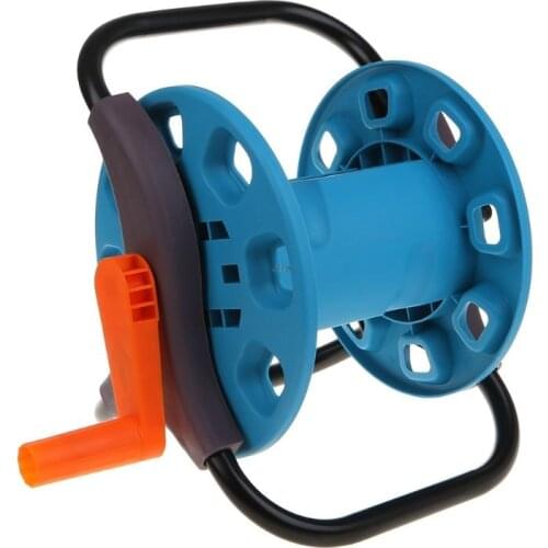Portable Garden 25M Water Hose Reel Cart Storage Rack Holder Winding Waterpipe Bracket Shaking Tools