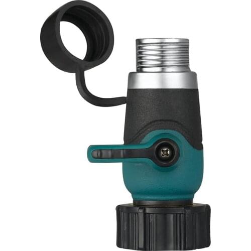 Manufacturer New Listing Garden 3/4" Swivel Water Hose Tap Connector with Valve Irrigation Valve Adapter