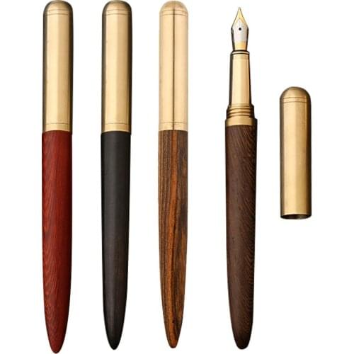 Songs Brass Sandalwood Business fountain pen Sign Pen Creative Personality Gift Pen office student Pen Wholesale christmas gift