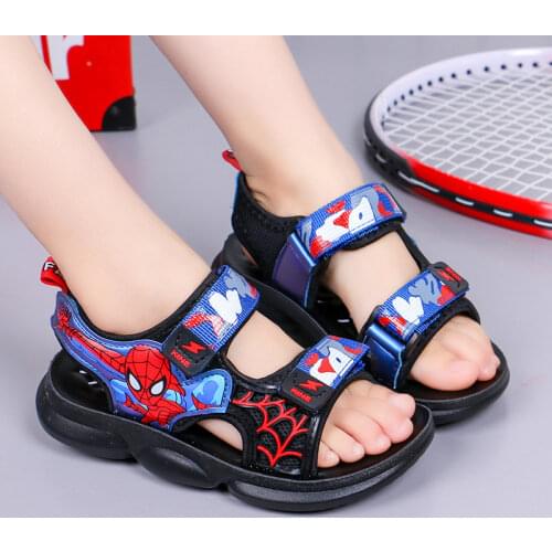 Childrens sandals ultralight sole boy solid soft bottom cartoon beach shoes of primary and middle school students in summer