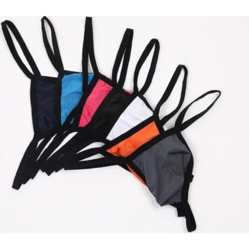 7Pcs/Lot Mens Thongs Sexy Underwear Jockstraps G String Lingerie Bedtime Underpants Gay Underwear Panties U Convex Pouch Thong