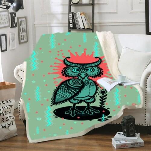 Scary Skull and Fleece Double Blanket 3D Abstract Art Warm and Comfortable Sherpa Blanket Adult Children Bedroom Home Textile