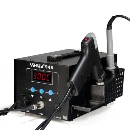 Suction gun welding station two in one digital tin gun desoldering station Smart suction tin gun LED digital tube