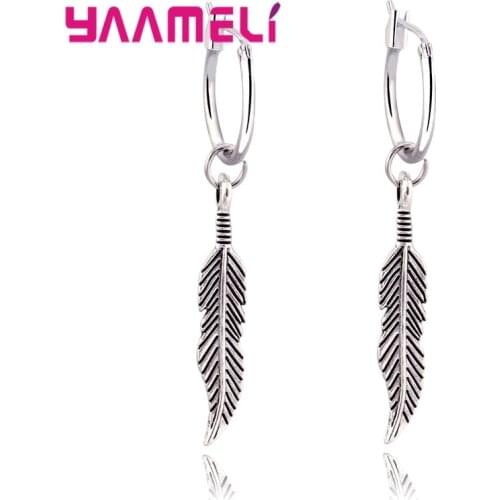 Bohemia Vintage Dangle Earing Feather Leaves Pendant Leaf Drop Earrings for Women Jewelry Brincos Pendientes Hot Sale