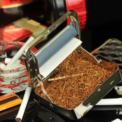 1pc Large Easy Metal Automatic Cigarette Rolling Machine Smoking Injector Tool Maker Roller Rolling Tobacco Roller E3E3
