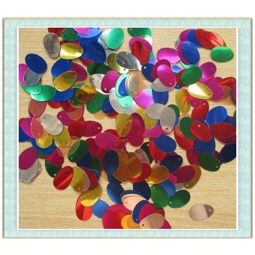 1000pcs 19*12 mm oval Pvc blend color of sequins Spinnerbaits clothing/accessories 010001018