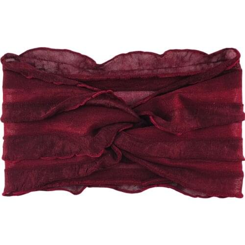 32pcs Cross Knot Lace Bow Baby Headbands For Girls Elastic Head Wraps Solid Hair Bow Infants Newborn Hair Accessories Photo Prop