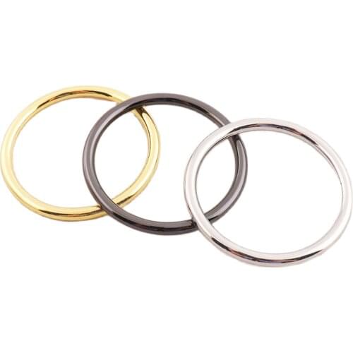 35MM metal Silver/Gold/Gunmetal 8 PCS O Rings Buckles Choker Hardware Choker Leather Belt Clasp Handbag Key Chains O Ring