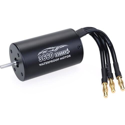 3660 Brushless Motor 2600/3300KV 1200W Waterproof Sensorless Motor For 1/10 RC Car Truck Spare Parts Acessories