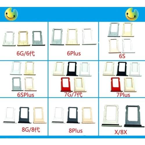 6 6plus 6s 6sp 7 7p 8 8plus 8x Micro Dual SIM TF SD Card Holder Adapter Reader PCB Board Repair Inner Smartphone Part Original