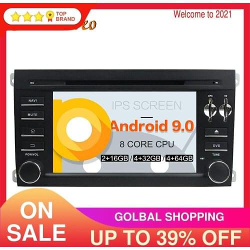 Android 9 PX5/PX6 Car DVD Player Multimedia Player GPS Navigation For Porsche Cayenne 2003-2010 Auto Radio Stereo Head unit DSP