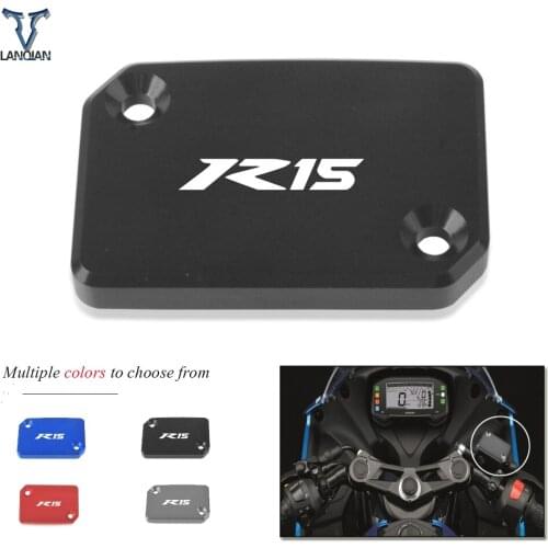 For YAMAHA YZFR125 YZF-R125 2008 2009 2010 2011 Motocycle Front Rear Brake Fluid Reservoir Cap Cover with logo Moto Accessories