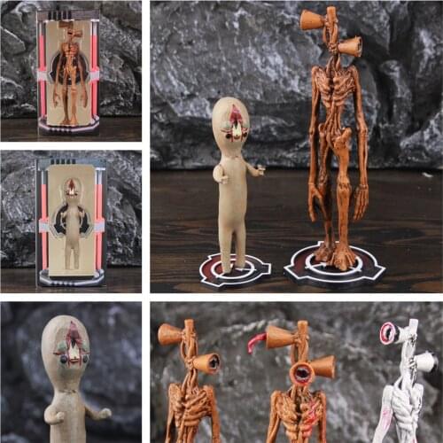 New In Box SCP 6789 096 Siren Head The Original Sculpture Figurine SCP Foundation Action Figure 3 Heads Anime Doll Toys Model