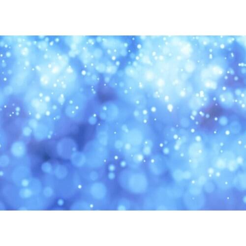 Blue Flare Glitter Bokeh Photographic Background Customized Backdrops Photo Studio for Children Party Baby Shower Photophone