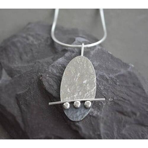 STONE AGE KOLLEKSİYONU ELİPS PATTERNED LADY NECKLACE