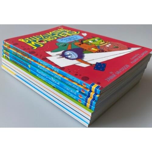 5-12 year Childrens English story book Billy and the Mini Monster english picture help child be reader early education 8pc/set