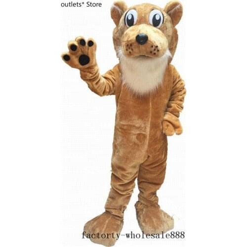 Halloween Deluxe Brown Cougar Mascot Costume Suits Fancy Dress Birthday Party Animal Lion Cosplay Outdoor Outfit New