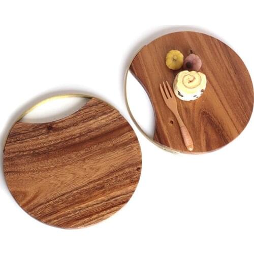 Creative Whole Wood Kitchen Cutting Board Solid Wood Fruit Chopping Board Bread steak cutting Tray Unpainted
