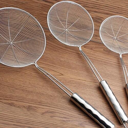 Line slotted spoon manufacturers direct stainless steel hotpot slotted spoon drainingoil leakage frying scoop scoop noodles scoo