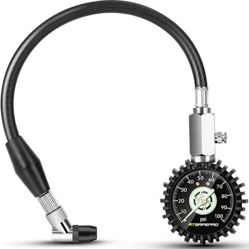 2.5'' Car Tire Pressure Gauge 100 PSI Heavy Duty Tyre Air Pressure Gauge For Car Truck Motorcycle Bicycles