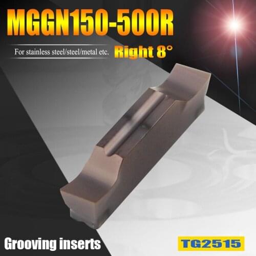MGGN150R MGGN200R MGGN 300/400/500 R-U lathe turning tools machining steel metal CNC grooving cutter inserts 1.5/2/2.5/3/4/5mm