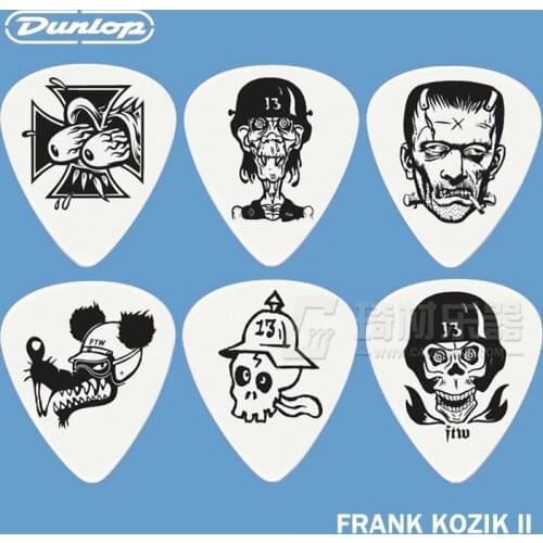 Dunlop Frank Kozik Series 2 Guitar 6 Tortex Picks Set 3 Different Gauges