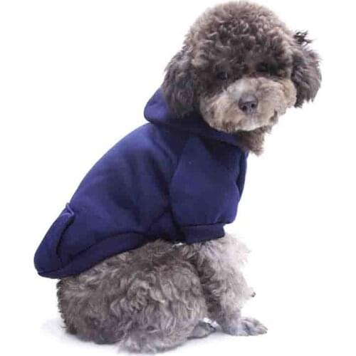 New Pet Pocket Sweater Hoodie Solid Color Clothe with Designer Lovely Cat and Dog Universal Yorkshire Terrier Warm Thick Clothe