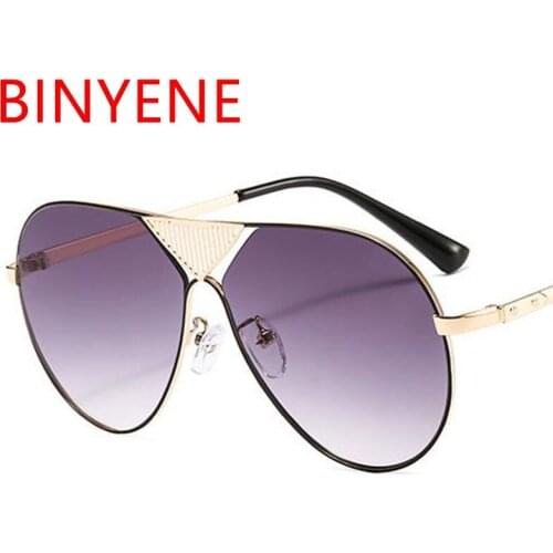 2020 New Fashion Pilot Metal Oversized Sunglasses high quality Designer Sun Glasses Women Men UV400 Driving Glasses