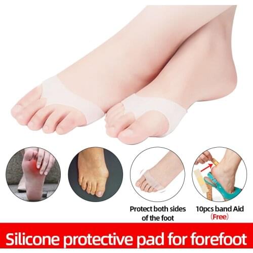 Forefoot Half Foot Protection Pad Toe Cyst Orthopedic Corrector Thumb Sleeve Foot Care massagers
