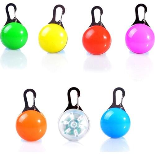 Pet Dog Colorful LED Glowing Pendant Necklace Safety Puppy Cat Night Light Flashing Collar Pet Luminous Bright Glowing In Dark