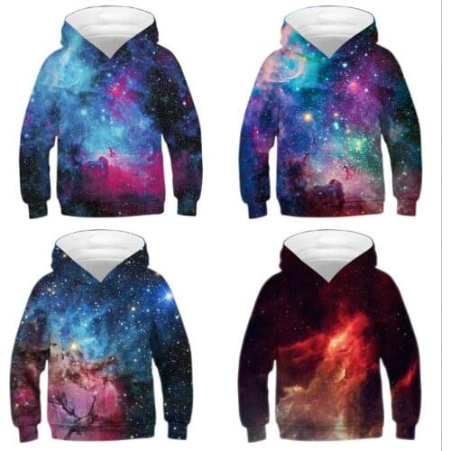 3-12 Years 3D Print Sky Boys Hoodies Teens Autumn Hooded Sweatshirt For Boys Kids Clothes Long Sleeve Pullover Tops