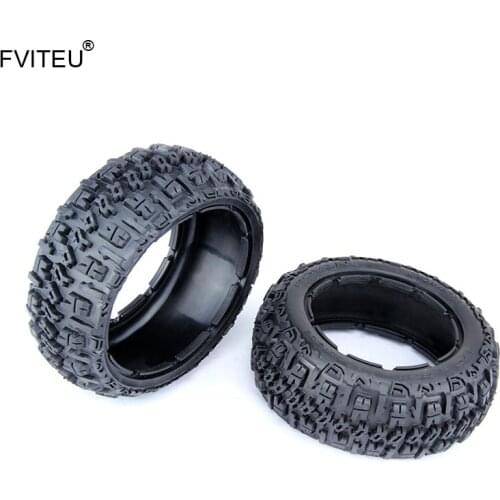 FVITEU Rubber Front Knobby Tire set Fit 1/5 HPI Baja 5B SS Rovan King Motor