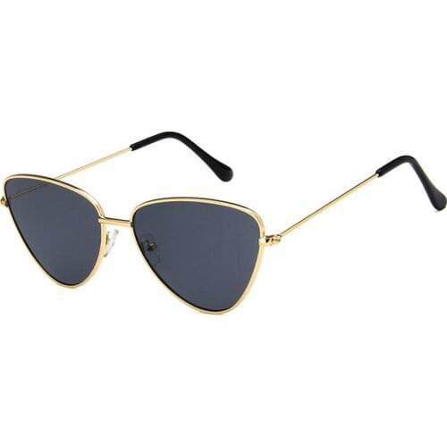 Unisex Cat Eye Sunglasses New 2019 Fashion Panda Eyes Frame Metal Men Eyeglasses Women Spectacles Sea Lens Glasses UV400 L3