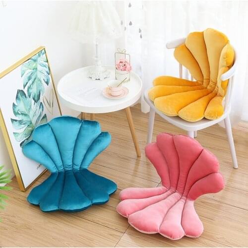 High-end velvet shell office chair cushion Luxury Soft Thicken chair cushions comfortable hips Lumbar support pillow room decor