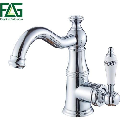 High Quality Chrome Bathroom Sink Faucet Single Handle Ceramic Faucet Crystal Bath For Vanity Vessel Sink Lavatory Mixer Tap