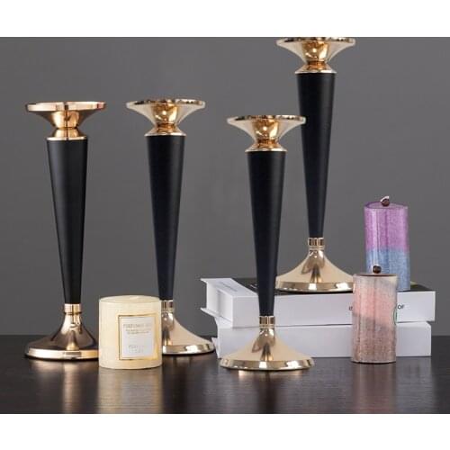 1Pc European Dining Table Decorative Candlestick Exquisite Wedding Party Art Candle Holder