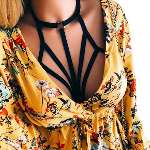 1PC Sexy Erotic Bandage Bra Women Push Up Lingerie U Bras Backless Underwear Sexy Deep V Belt Bra Ladies Crop Tops Bralette
